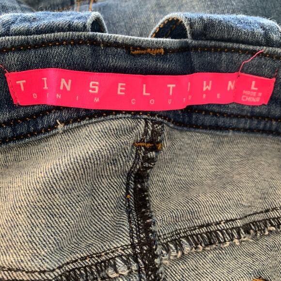 Tinseltown Denim Overall Dress Size Large - Picture 6 of 6